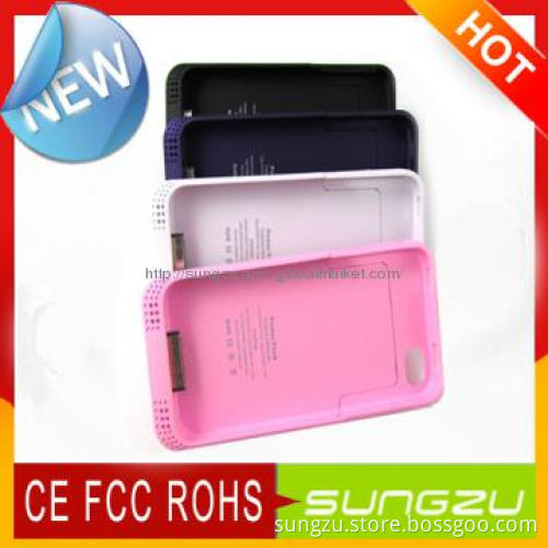 For Iphone4s Battery Case 2000mah charge for Iphone4s 100% fully